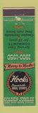 Matchbook Cover - Hooks Drug Stores Indianapolis IN 1950