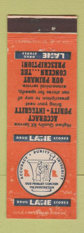 Matchbook Cover - Lane Drug Stores