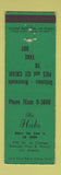 Matchbook Cover - The Halo Los Angeles CA restaurant WEAR