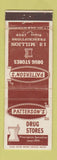 Matchbook Cover - Patterson's Drug Stores WEAR