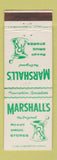 Matchbook Cover - Marshall's Drug Stores WEAR DD Bean
