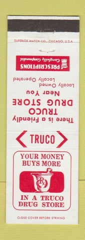 Matchbook Cover - Truco Drug Stores