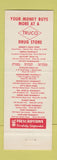 Matchbook Cover - Truco Drug Stores
