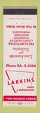 Matchbook Cover - Larkins Drug Store Chicago IL