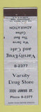 Matchbook Cover - Varsity Drug Store Cafe Dallas? TX