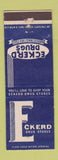 Matchbook Cover - Eckerd Drug Stores WEAR DD Bean