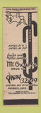 Matchbook Cover - McCrary's Drug Store Phoenix AZ cactus
