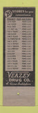 Matchbook Cover - Veazey's Drug Stores Oklahoma City OK