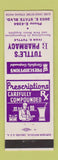 Matchbook Cover - Tuttle's Drug Store