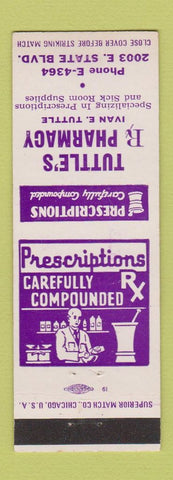 Matchbook Cover - Tuttle's Drug Store