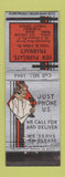 Matchbook Cover - New Parkgate Drug Store deco girlie
