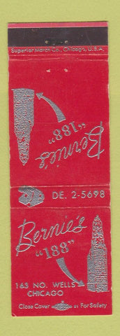 Matchbook Cover - Bernie's 188 Chicago IL WEAR