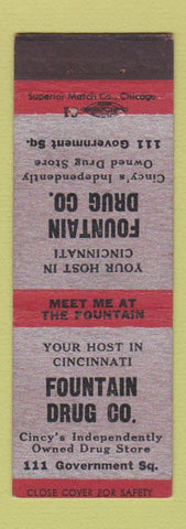 Matchbook Cover - Fountain Drug Company Cincinnati OH