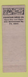 Matchbook Cover - Fountain Drug Company Cincinnati OH