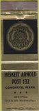 Matchbook Cover - Matchbook Cover American Legion Concrete WA