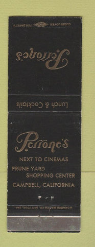 Matchbook Cover - Perrone's Restaurant Campbell CA