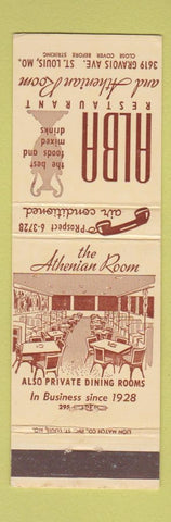 Matchbook Cover - Alba Restaurant St Louis MO