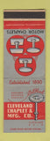 Matchbook Cover - Cleveland Chaplet Cleveland OH
