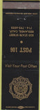 Matchbook Cover - Matchbook Cover American Legion Redlands CA