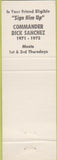 Matchbook Cover - Matchbook Cover American Legion Redlands CA