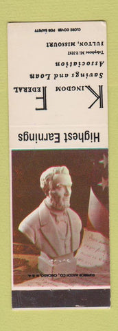 Matchbook Cover - Kingdom Federal Savings and Loan Fulton MO