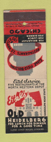 Matchbook Cover - Eitel Old Heidelberg Chicago IL