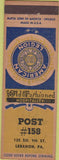 Matchbook Cover - Matchbook Cover American Legion Lebanon PA WEAR