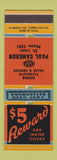 Matchbook Cover - Paul Camerson Dodge Plymouth St Louis MO