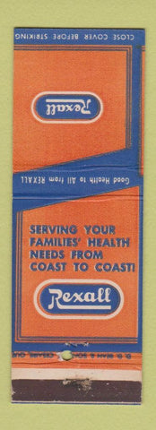 Matchbook Cover - Rexall Drug Stores DD Bean