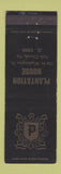 Matchbook Cover - Plantation House Falls Church VA
