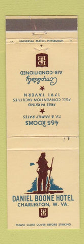 Matchbook Cover - Daniel Boone Hotel Charleston WV