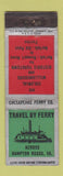 Matchbook Cover - Ferry Hampton Roads VA Chesapeake Ferry WEAR