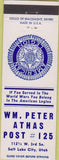 Matchbook Cover - Matchbook Cover American Legion Salt Lake City UT