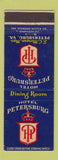 Matchbook Cover - Hotel Petersburg VA