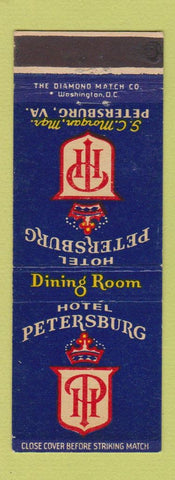 Matchbook Cover - Hotel Petersburg VA