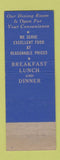 Matchbook Cover - Hotel Petersburg VA