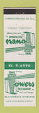 Matchbook Cover - Towers Restaurant Alexandria VA