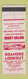 Matchbook Cover - Roanoke Lookout Motor Lodge Bent Mountain VA