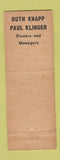 Matchbook Cover - Swift Creek Farms Restaurant Colonial Heights VA