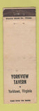 Matchbook Cover - Yorkview Tavern VA WEAR