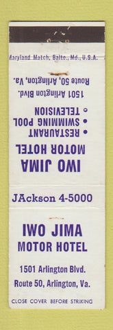 Matchbook Cover - Iwo Jima Motor Hotel Arlington VA