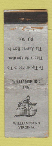 Matchbook Cover - Williamsburg Inn VA WORN