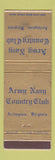 Matchbook Cover - Army Navy Country Club Arlington VA WEAR