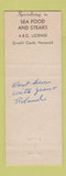 Matchbook Cover - The Blue Marlin Alexandria VA WEAR