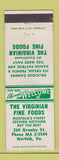 Matchbook Cover - Virginian Fine Foods Norfolk VA