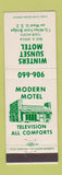 Matchbook Cover - Winter Sunset Motel