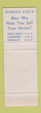 Matchbook Cover - Parry Haines Real Estate Insurance Riverdale IL WEAR