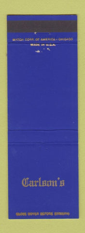 Matchbook Cover - Carlson's