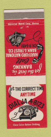 Matchbook Cover - Hartford National Bank and Trust CT