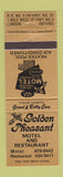 Matchbook Cover - Golden Pheasant Motel Restaurant London ON
